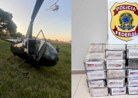 HELICÓPTERO QUE SAIU DE MS COM COCAÍNA É INTERCEPTADO NO PARANÁ