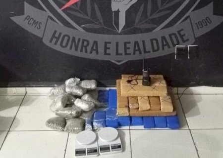 PONTO DE DISTRIBUIÇÃO DE DROGAS É FECHADO E HOMEM PRESO EM FLAGRANTE