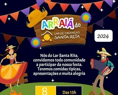 EM DOURADOS LAR SANTA RITA REALIZA ARRAIÁ AMANHÃ
