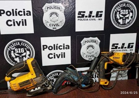 RECEPTADOR DE FERRAMENTAS FURTADAS É PRESO E MATERIAL RECUPERADO