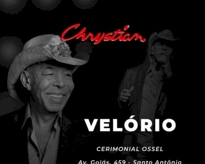 MORRE CHRYSTIAN, CANTOR QUE FEZ DUPLA COM RALF, AOS 67 ANOS