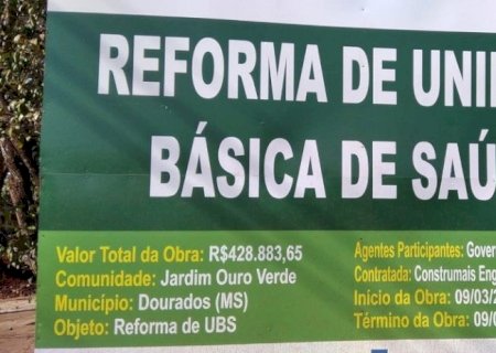 ATRASO NA REFORMA DA UNIDADE DE SAÚDE DO OURO VERDE SUPERA 21 MESES