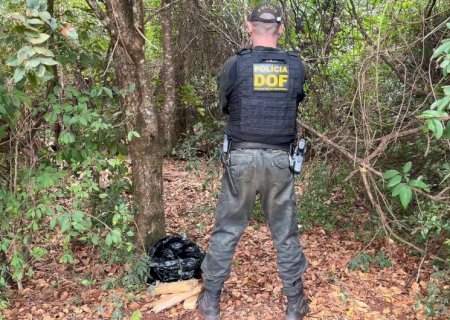 APÓS AVISTAR VIATURA, HOMEM ABANDONA DROGA PRÓXIMO DE RESERVA INDÍGENA EM DOURADOS
