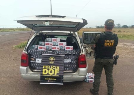 HOMEM É PRESO TRANSPORTANDO QUASE MIL PACOTES DE CIGARROS CONTRABANDEADOS
