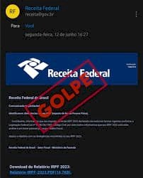 GOLPISTAS ENVIAM MENSAGENS FALSAS SOBRE RESTITUIÇÃO DO IMPOSTO DE RENDA