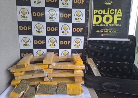 HOMEM É PRESO COM MALA CHEIA DE DROGAS EM DOURADOS