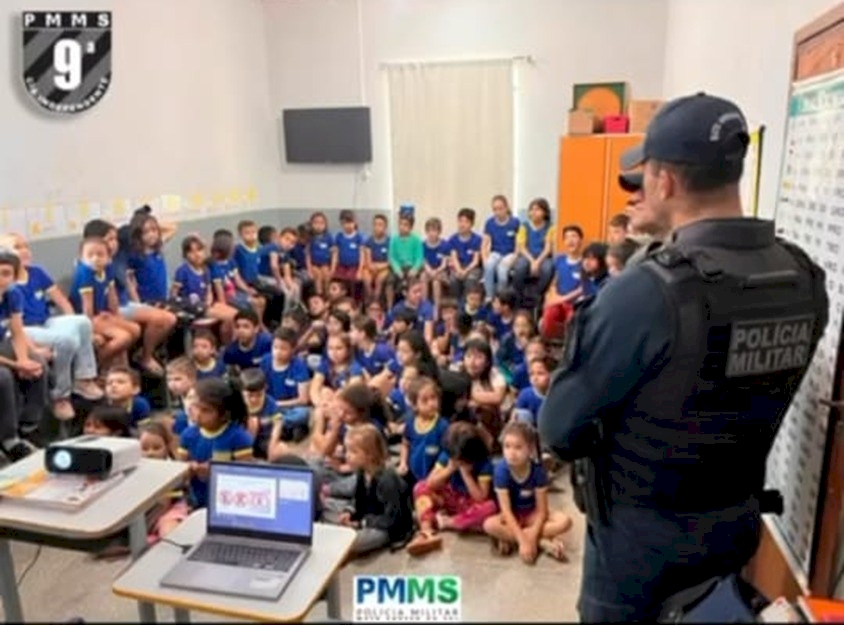 ESCOLA GERALDINO NEVES CORREA NO DISTRITO DA PICADINHA RECEBE AÇÃO SOBRE SEGURANÇA NO TRÂNSITO