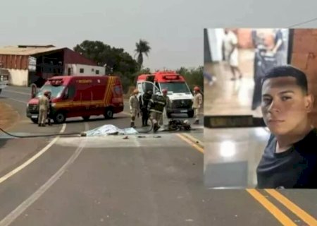 JOVEM MORRE CARBONIZADO APÓS MOTO EXPLODIR EM COLISÃO CONTRA CAMINHÃO