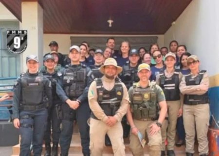 ESCOLA GERALDINO NEVES CORREA NO DISTRITO DA PICADINHA RECEBE AÇÃO SOBRE SEGURANÇA NO TRÂNSITO