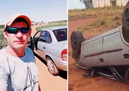 MOTORISTA PERDE CONTROLE, CAPOTA CARRO E MORRE