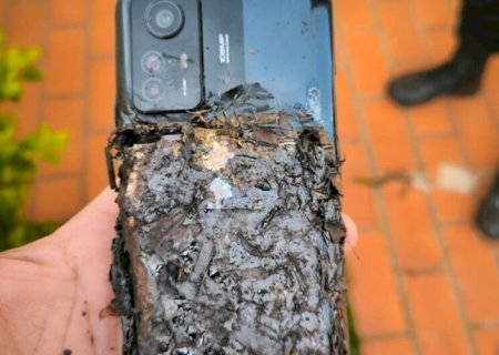 INVESTIGADO POR TRÁFICO QUEBRA O CELULAR DURANTE CUMPRIMENTO DE MANDADO DE PRISÃO