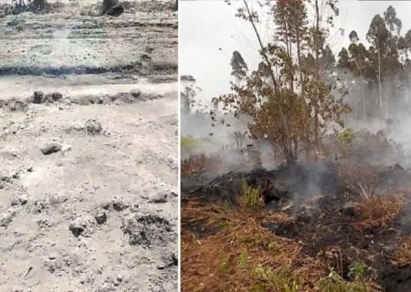 FOGO SUBTERRÂNEO AUMENTA DIFICULDADE DOS BOMBEIROS NO COMBATE ÀS QUEIMADAS