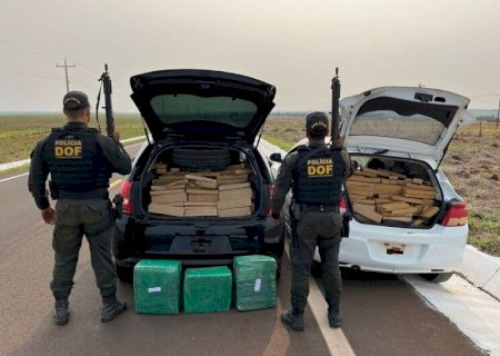 CARGA MILIONÁRIA DE MACONHA É APREENDIDA APÓS PERSEGUIÇÃO NA MS-289