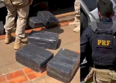 DURANTE PERSEGUIÇÃO, CONTRABANDISTA COLIDE CARRO CARREGADO DE MACONHA