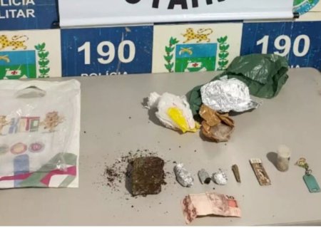 JOVEM É PRESO COM SEMENTES E PORÇÕES DE MACONHA