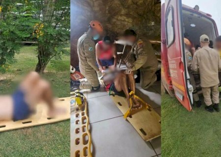 HOMEM SOFRE FRATURA AO CAIR DE TOBOGÃ DURANTE CONFRATERNIZAÇÃO