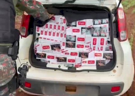 POLÍCIA MILITAR AMBIENTAL APREENDE CARGA DE CIGARROS CONTRABANDEADOS
