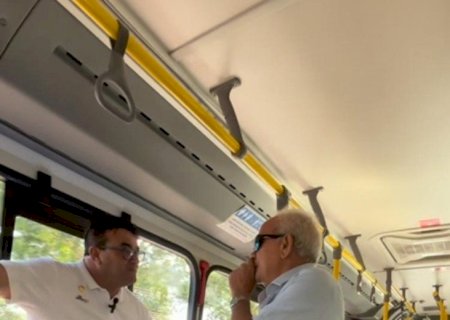 SARGENTO PRATES FISCALIZA O TRANSPORTE PÚBLICO EM DOURADOS E SOLICITA MELHORIAS