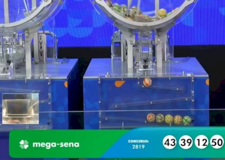 CONFIRA AS DEZENAS SORTEADAS DO CONCURSO 2.819 DA MEGA-SENA