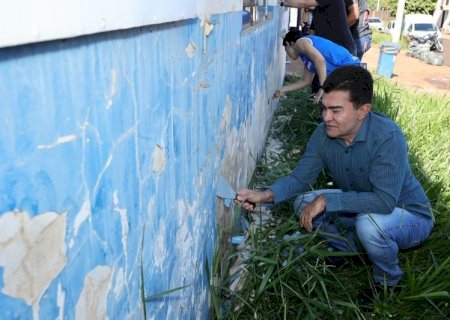 MUTIRÃO DA PREFEITURA ENVOLVE SECRETARIADO E REVITALIZA POSTO DE SAÚDE DO IZIDRO PEDROSO