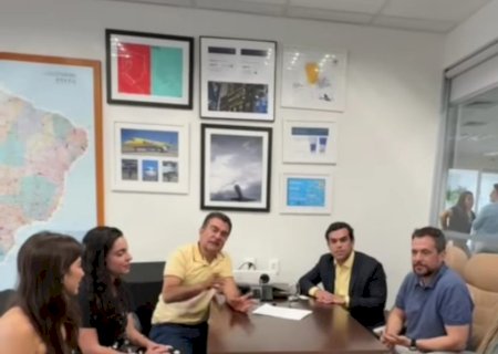 PREFEITO MARÇAL FILHO ESTEVE EM SÃO PAULO SOLICITANDO O RETORNO DE VOOS DA COMPANHIA AÉREA AZUL PARA DOURADOS