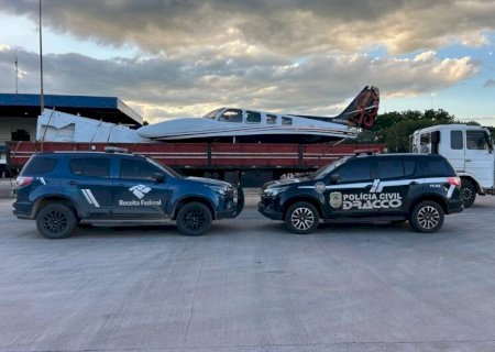 AERONAVE COM INDÍCIOS DE EXPORTAÇÃO IRREGULAR É APREENDIDA NA FRONTEIRA