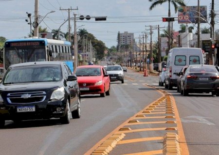 PREFEITURA DE DOURADOS DISCUTE ALTERAÇÕES NA CORONEL PONCIANO APÓS IMPLANTAÇÃO DE TACHÕES