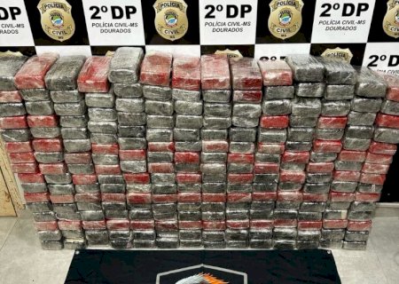 CARGA MILIONÁRIA DE COCAÍNA É APREENDIDA EM CAIXAS DE PRODUTOS DE LIMPEZA EM DOURADOS