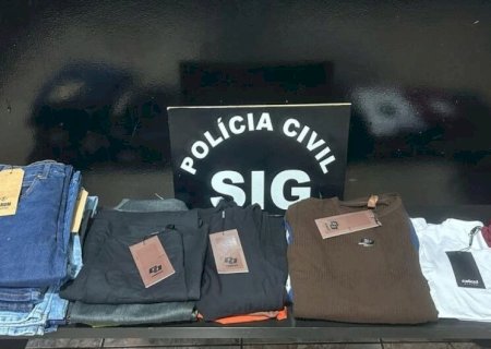 ROUPAS FURTADAS DE LOJA E AVALIADAS EM QUASE R$ 9 MIL SÃO RECUPERADAS