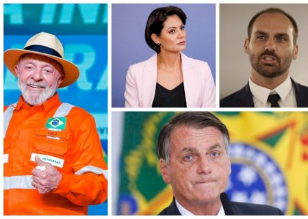 BOLSONARO, FILHO E ESPOSA LIDERAM NO 1º TURNO E VENCERIAM LULA NO 2º; PETISTA SÓ GANHA DE MARÇAL