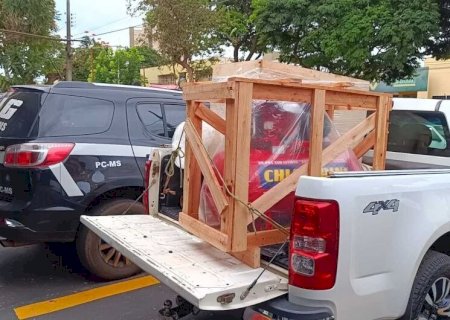 EM DOURADOS, QUADRILHA ESCONDIA DROGAS EM CAIXAS DE EQUIPAMENTOS PARA ENVIAR PARA OUTROS ESTADOS