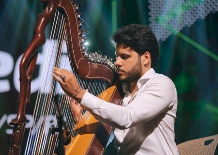 EM PROGRAMA DE TV, MÚSICO DOURADENSE LEVARÁ O SOM DA HARPA PARA O BRASIL