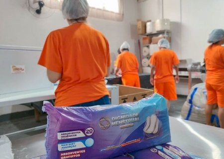 MS É PIONEIRO EM PROGRAMA NACIONAL DE CONFECÇÃO DE ABSORVENTES EM PRESÍDIOS