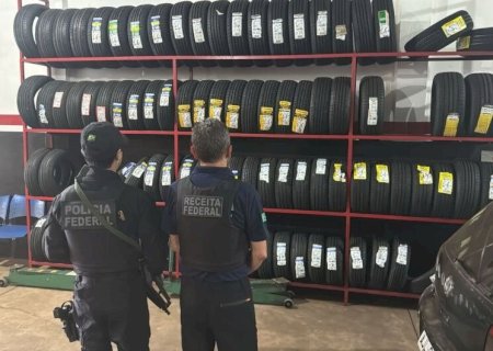 AÇÃO TIROU DE CIRCULAÇÃO MAIS DE QUATRO MIL PNEUS CONTRABANDEADOS DO PARAGUAI