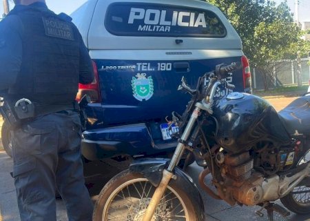 EM DOURADOS, ADOLESCENTE DE 13 ANOS É APREENDIDO COM MOTO FURTADA
