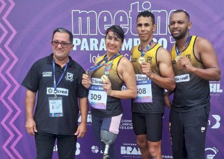ATLETAS DE DOURADOS CONQUISTAM MEDALHAS NO METTING PARALIMPICO LOTERIAS CAIXA DE ATLETISMO
