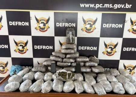 HOMEM É PRESO COM MAIS DE 28 KG DE SKUNK NO CANAÃ III, EM DOURADOS