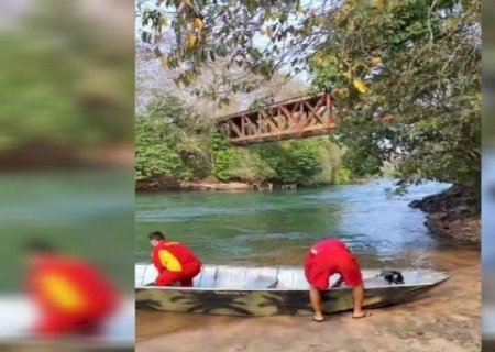 BOMBEIROS PROCURAM POR JOVEM DESAPARECIDO NAS ÁGUAS DO RIO VERDE
