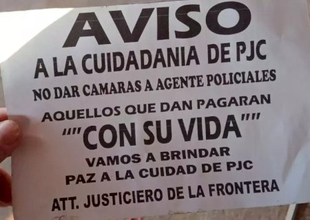 TENSÃO NA FRONTEIRA: 'JUSTICEIROS' ESPALHAM PANFLETOS EM PEDRO JUAN