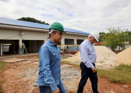 PREFEITO MARÇAL FILHO VISTORIA OBRA DA ESCOLA AVANI CARGNELUTTI E DESTACA RITMO AVANÇADO DA REFORMA
