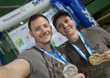 ATLETAS DE DOURADOS CONQUISTAM OURO E PRATA NO TROFÉU CERRADO DE ORIENTAÇÃO EM BONITO