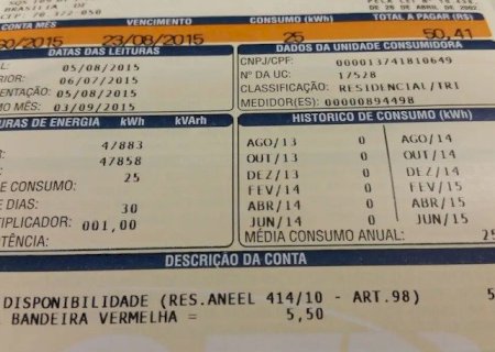 ENERGIA ELÉTRICA VEM AMARELA EM DEZEMBRO