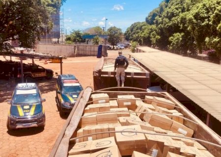 POLÍCIA APREENDE 300 MIL MAÇOS DE CIGARROS EM CARGA DE MINÉRIO