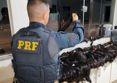 POLÍCIA RODOVIÁRIA APREENDE 59 QUILOS DE CABELOS HUMANOS DA BR-262