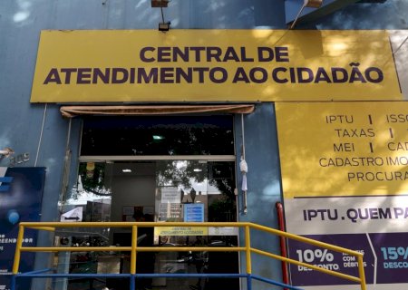 CENTRAL DO CIDADÃO PASSA A ATENDER EM HORÁRIO AMPLIADO PARA EMITIR GUIAS DO IPTU 2026