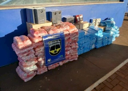 EM ANGÉLICA, POLÍCIA APREENDE MERCADORIAS APÓS PERSEGUIÇÃO NA RODOVIA MS-145