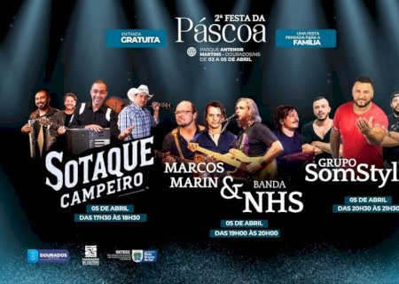 FESTA DA PÁSCOA CHEGA NO ÚLTIMO DIA COM SORTEIO DE OVOS DE CHOCOLATE, BRINCADEIRAS PARA CRIANÇAS E SHOWS MUSICAIS