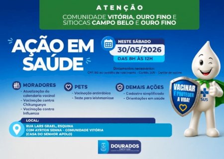 PREFEITURA LEVA AÇÕES DE SAÚDE PARA A COMUNIDADE VITÓRIA NESTE SÁBADO
